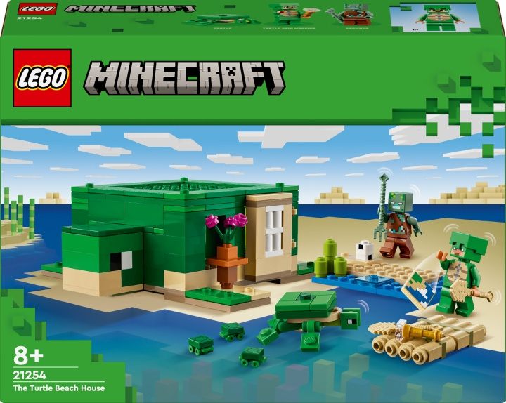 Lego Minecraft 21254 - Skilpaddens strandhus i gruppen LEKER, BARN OG BABY / Leker / Byggeleker / Lego hos TP E-commerce Nordic AB (C52171)