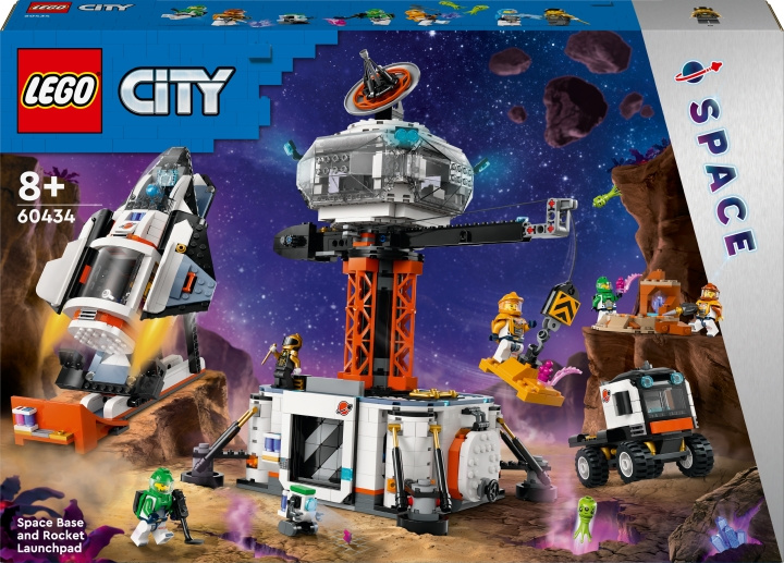 Lego City Space 60434 - Rombase og rakettutskytningsrampe i gruppen LEKER, BARN OG BABY / Leker / Byggeleker / Lego hos TP E-commerce Nordic AB (C52187)