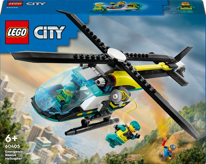 LEGO City Great Vehicles 60405 - Emergency Rescue Helicopter i gruppen LEKER, BARN OG BABY / Leker / Byggeleker / Lego hos TP E-commerce Nordic AB (C52200)