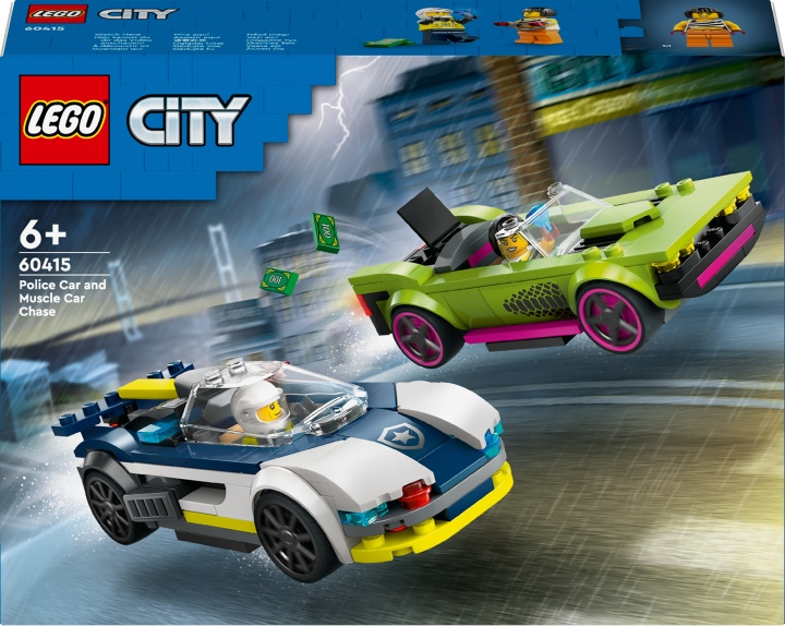 LEGO City Police 60415 - Police Car and Muscle Car Chase i gruppen LEKER, BARN OG BABY / Leker / Byggeleker / Lego hos TP E-commerce Nordic AB (C52202)