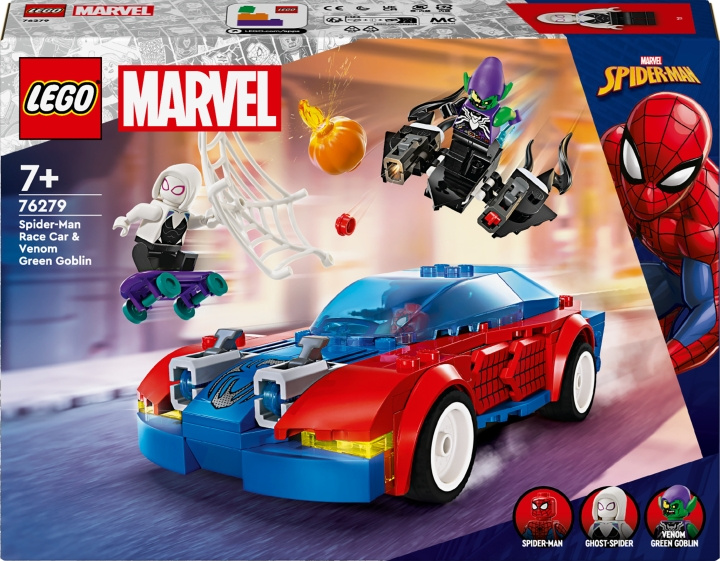 LEGO Super Heroes Marvel 76279 - Spider-Man Race Car & Venom Green Goblin i gruppen LEKER, BARN OG BABY / Leker / Byggeleker / Lego hos TP E-commerce Nordic AB (C52209)