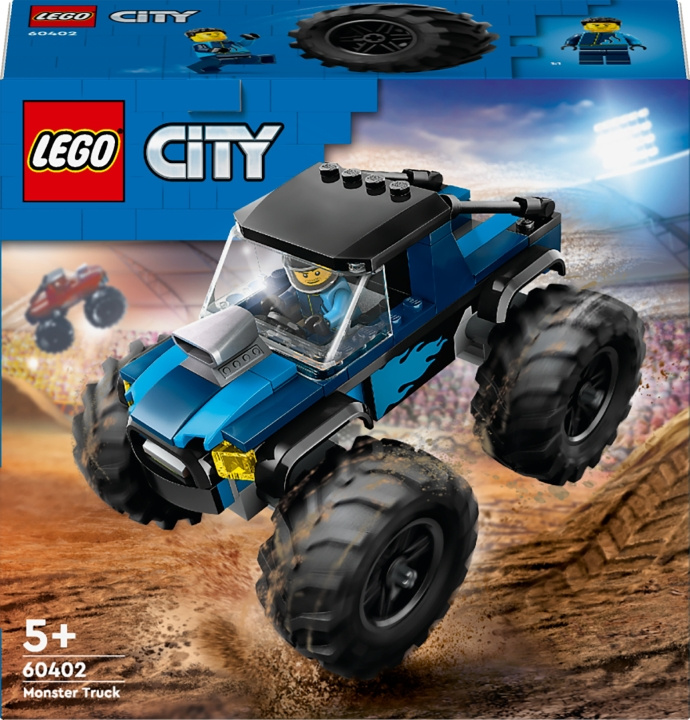 Lego City Great Vehicles 60402 - Blå monstertruck i gruppen LEKER, BARN OG BABY / Leker / Byggeleker / Lego hos TP E-commerce Nordic AB (C52223)