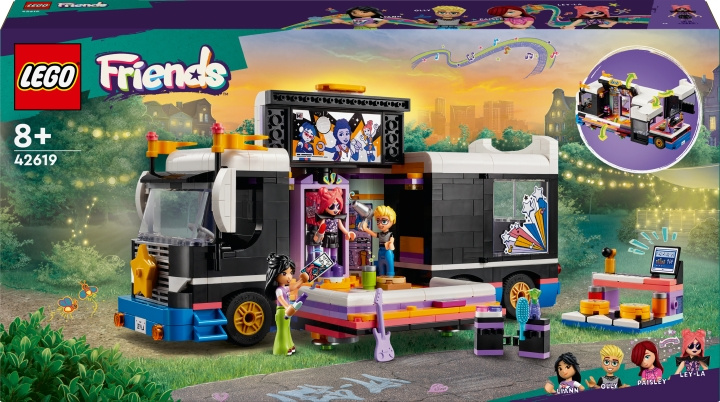 LEGO Friends 42619 - Pop Star Music Tour Bus i gruppen LEKER, BARN OG BABY / Leker / Byggeleker / Lego hos TP E-commerce Nordic AB (C52244)