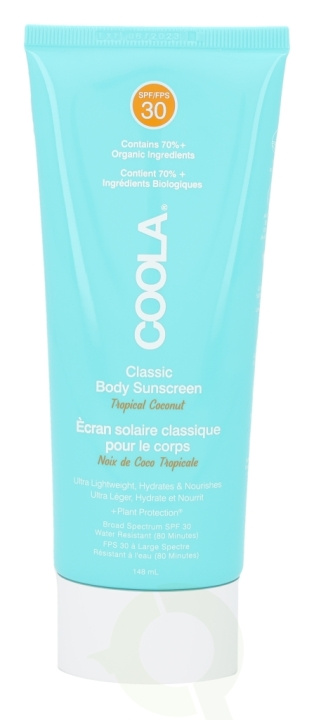 Coola Classic Sunscreen Moisturizer SPF30 148 ml Tropical Coconut i gruppen HELSE OG SKJØNNHET / Hudpleie / Soling / Solkrem hos TP E-commerce Nordic AB (C52297)