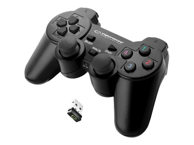 Esperanza GLADIATOR Gamepad PC Sony PlayStation 3 Svart i gruppen Elektronikk / TV-spill & tilbehør / Sony PlayStation 3 hos TP E-commerce Nordic AB (C52351)