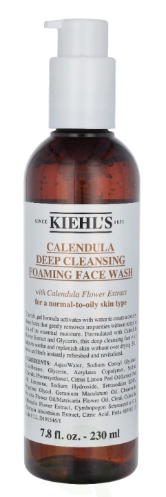 Kiehls Kiehl\'s Calendula Deep Cleansing Foaming Face Wash 230 ml for normal til fet hudtype i gruppen HELSE OG SKJØNNHET / Hudpleie / Ansikt / Rengjøring hos TP E-commerce Nordic AB (C52476)