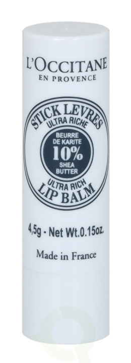 L\'Occitane Shea Butter Lip Balm Stick 4.5 gr Ultra Rich i gruppen HELSE OG SKJØNNHET / Makeup / Lepper / Leppepomade hos TP E-commerce Nordic AB (C52528)