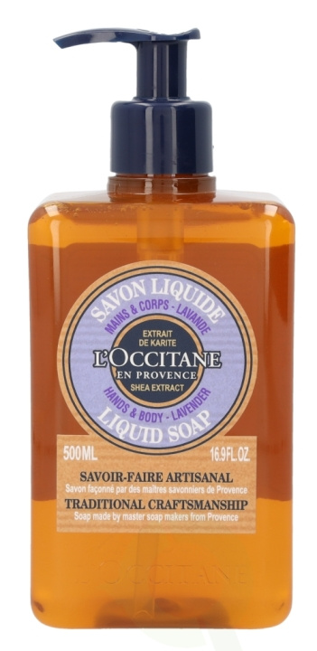 L\'Occitane Lavender Liquid Soap w/Pump 500 ml Hand & Body i gruppen HELSE OG SKJØNNHET / Hudpleie / Kroppspleie / Bad- og dusjkrem hos TP E-commerce Nordic AB (C52545)