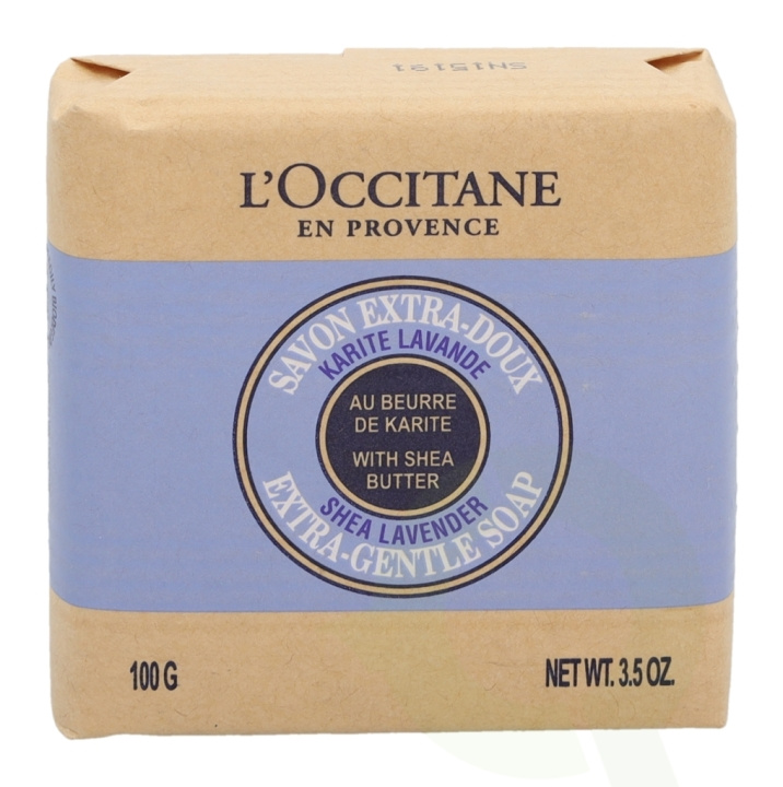 L\'Occitane Extra-Gentle Soap With Shea Butter 100 gr Lavender i gruppen HELSE OG SKJØNNHET / Hudpleie / Kroppspleie / Bad- og dusjkrem hos TP E-commerce Nordic AB (C52561)