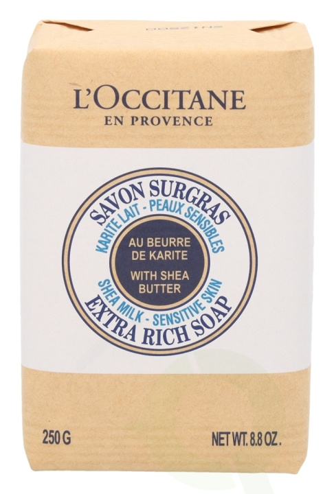L\'Occitane Shea Milk Extra Rich Soap 250 gr Sensitive Skin i gruppen HELSE OG SKJØNNHET / Hudpleie / Kroppspleie / Bad- og dusjkrem hos TP E-commerce Nordic AB (C52593)