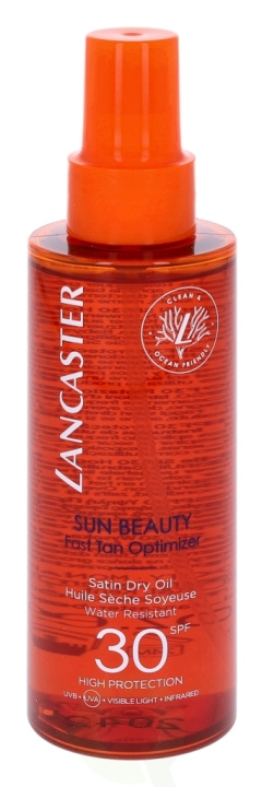 Lancaster Sun Beauty Satin Dry Oil SPF30 150 ml i gruppen HELSE OG SKJØNNHET / Hudpleie / Soling / Solkrem hos TP E-commerce Nordic AB (C52684)