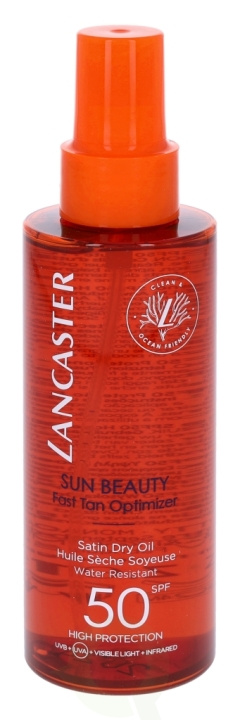 Lancaster Sun Beauty Dry Oil Fast Tan Optim. SPF50 150 ml i gruppen HELSE OG SKJØNNHET / Hudpleie / Soling / Solkrem hos TP E-commerce Nordic AB (C52704)