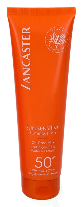 Lancaster Sun Sensitive Oil-Free Milk SPF50 150 ml i gruppen HELSE OG SKJØNNHET / Hudpleie / Soling / Solkrem hos TP E-commerce Nordic AB (C52730)