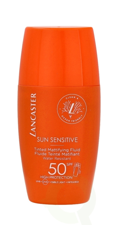 Lancaster Sun Sensitive Tinted Mattifying Fluid SPF50 30 ml i gruppen HELSE OG SKJØNNHET / Hudpleie / Soling / Solkrem hos TP E-commerce Nordic AB (C52745)