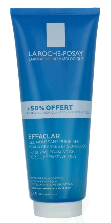 La Roche-Posay LRP Effaclar Purifying Foaming Gel 300 ml For Oily Sensitive Skin i gruppen HELSE OG SKJØNNHET / Hudpleie / Ansikt / Rengjøring hos TP E-commerce Nordic AB (C52816)