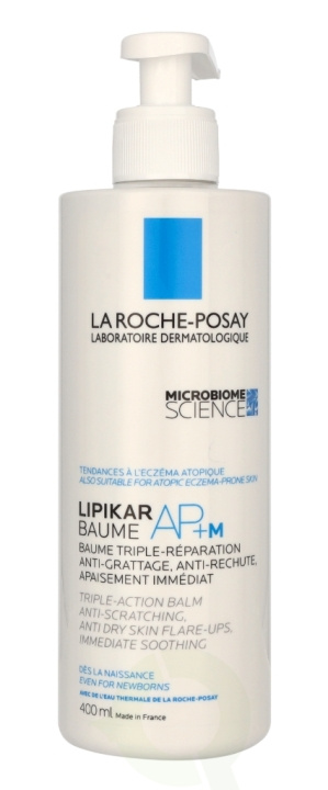 La Roche-Posay LRP Lipikar AP+M Balm 400 ml Anti-Scratching i gruppen HELSE OG SKJØNNHET / Hudpleie / Kroppspleie / Body lotion hos TP E-commerce Nordic AB (C52877)