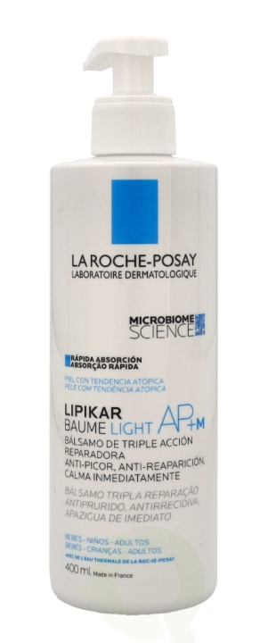 La Roche LRP Lipikar Light AP+M Triple-Action Balm 400 ml i gruppen HELSE OG SKJØNNHET / Hudpleie / Kroppspleie / Body lotion hos TP E-commerce Nordic AB (C52913)