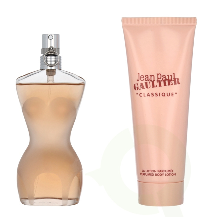 Jean Paul Gaultier Classique Giftset 125 ml Edt Spray 50ml/Body Lotion 75ml i gruppen HELSE OG SKJØNNHET / Gavesett / Gavesett for henne hos TP E-commerce Nordic AB (C53164)