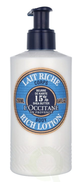 L\'Occitane Shea Butter Rich Body Lotion 250 ml i gruppen HELSE OG SKJØNNHET / Hudpleie / Kroppspleie / Body lotion hos TP E-commerce Nordic AB (C53201)