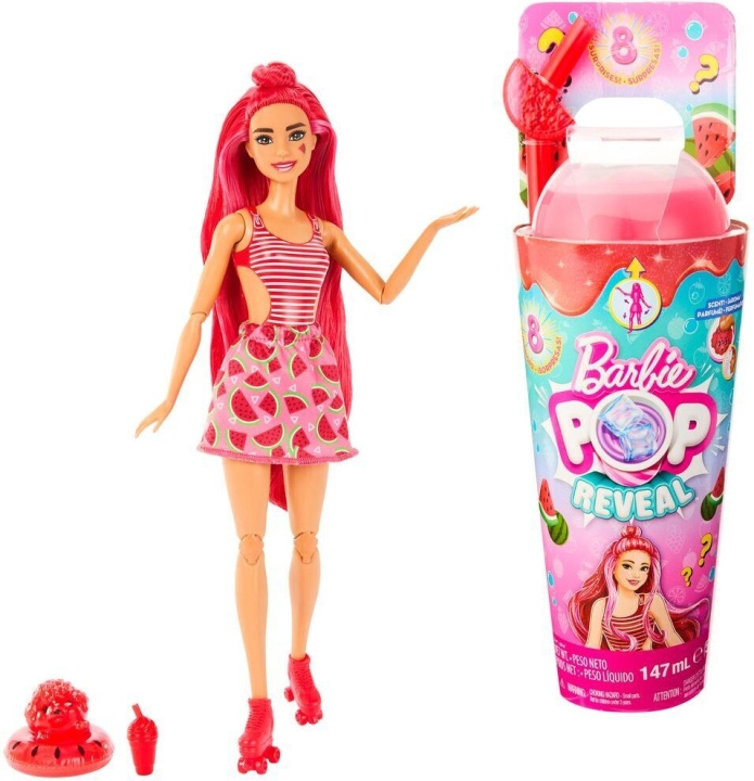 Barbie Pop Reveal Watermelon Crush - modedocka i gruppen LEKER, BARN OG BABY / Leker / Dukker & tilbehør hos TP E-commerce Nordic AB (C53386)