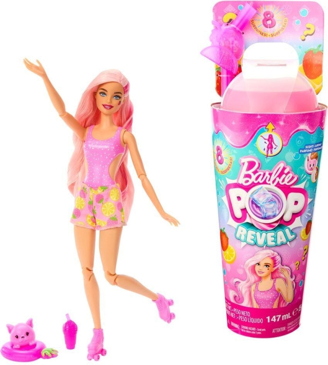 Barbie Pop Reveal Strawberry Lemonade - modedocka i gruppen LEKER, BARN OG BABY / Leker / Dukker & tilbehør hos TP E-commerce Nordic AB (C53387)