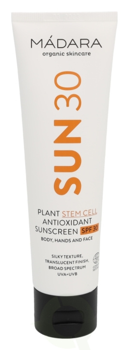 Madara Plant Stem Cell Antioxidant Sunscreen SPF30 100 ml Body, Hands & Face, All Skin Types i gruppen HELSE OG SKJØNNHET / Hudpleie / Soling / Solkrem hos TP E-commerce Nordic AB (C53480)