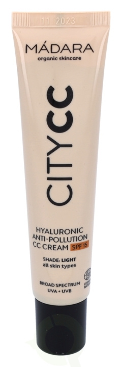 Madara Hyaluronic Anti-Pollution CC Cream SPF15 40 ml Light, All Skin Types i gruppen HELSE OG SKJØNNHET / Makeup / Makeup ansikt / CC/BB Cream hos TP E-commerce Nordic AB (C53481)