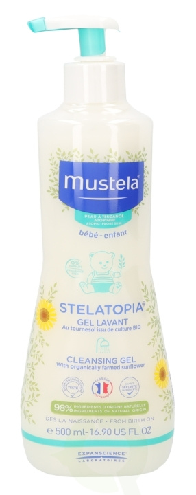 Mustela Cleansing Gel 500 ml i gruppen HELSE OG SKJØNNHET / Hudpleie / Kroppspleie / Bad- og dusjkrem hos TP E-commerce Nordic AB (C53834)