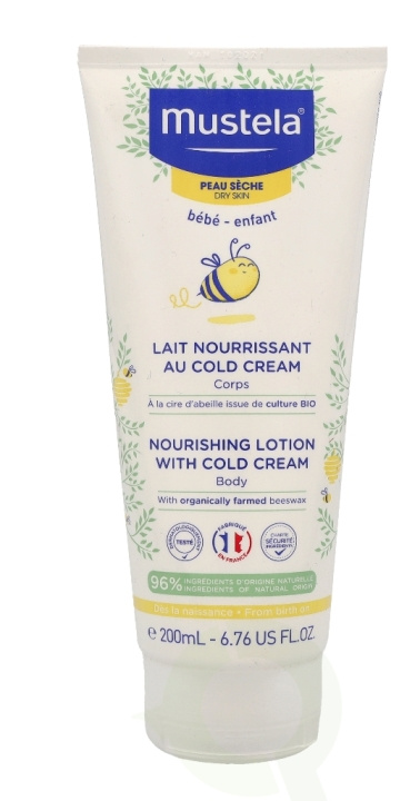 Mustela Dry Skin Nourishing Lotion Cold Cream Body 200 ml i gruppen HELSE OG SKJØNNHET / Hudpleie / Kroppspleie / Body lotion hos TP E-commerce Nordic AB (C53840)