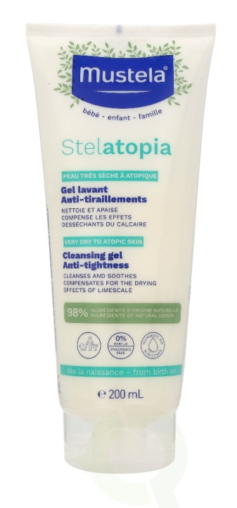 Mustela Bebe Stelatopia Cleansing Gel 200 ml i gruppen HELSE OG SKJØNNHET / Hudpleie / Kroppspleie / Bad- og dusjkrem hos TP E-commerce Nordic AB (C53850)