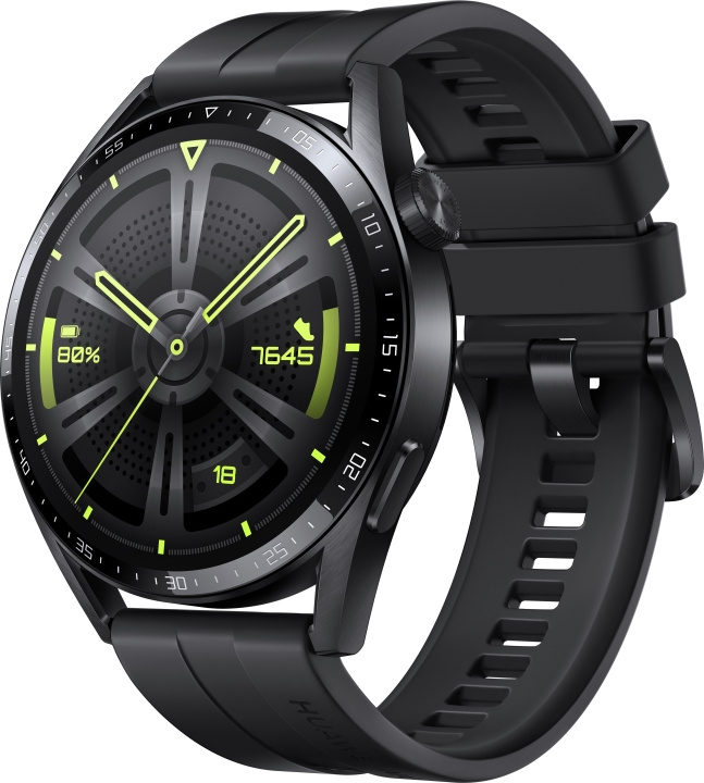 Huawei Watch GT 3 - Smartklokke, 46 mm, svart i gruppen SPORT, FRITID & HOBBY / Smartwatch og Aktivitetsmålere / Smartwatches hos TP E-commerce Nordic AB (C53995)