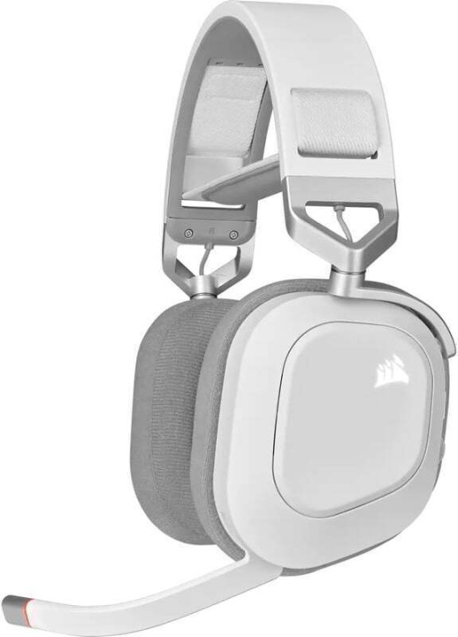 Corsair HS80 RGB Wireless - Hodesett med mikrofon, hvit i gruppen Datautstyr / GAMING / Headset hos TP E-commerce Nordic AB (C54084)