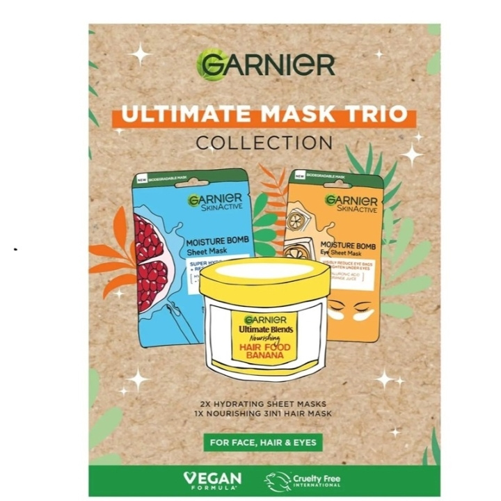 Garnier Ultimate Mask Trio 3pcs i gruppen HELSE OG SKJØNNHET / Hudpleie / Ansikt / Masker hos TP E-commerce Nordic AB (C54111)