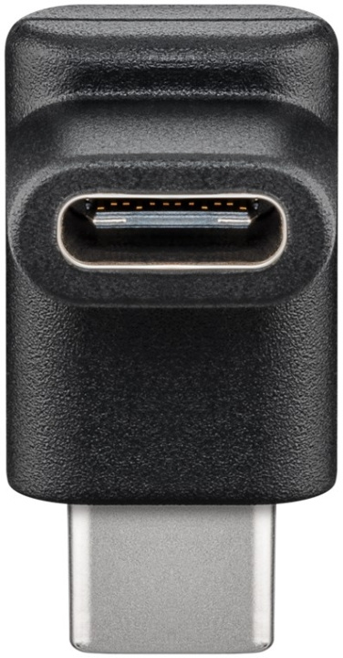 Goobay Adapter USB-C™ till USB-C™ 90°, svart USB-C™ uttag > USB-C™ plugg i gruppen Datautstyr / Kabler og adaptere / USB / USB-C hos TP E-commerce Nordic AB (C54138)