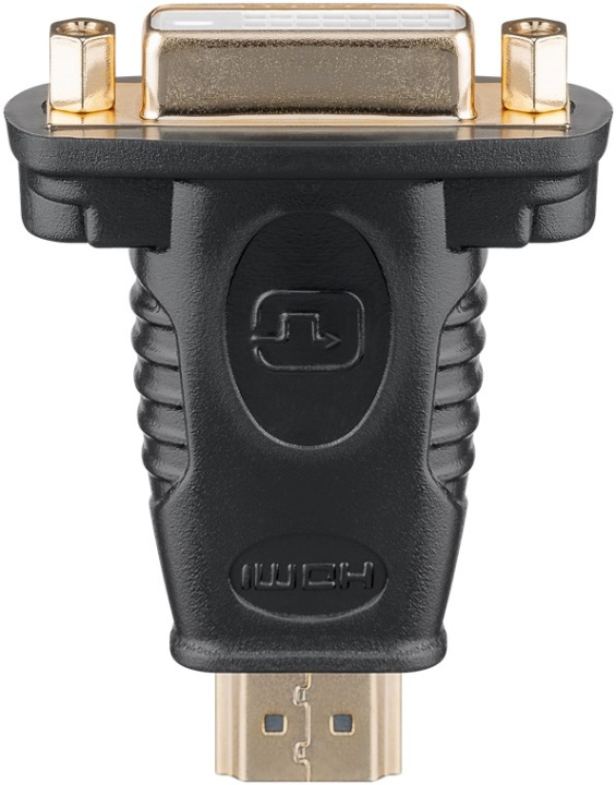 Goobay HDMI™/DVI-D-adapter, gullbelagt HDMI™-kontakt (type A) > DVI-D-kontakt Dual-Link (24+1 poler) i gruppen Elektronikk / Kabler og adaptere / HDMI / Adaptere hos TP E-commerce Nordic AB (C54155)
