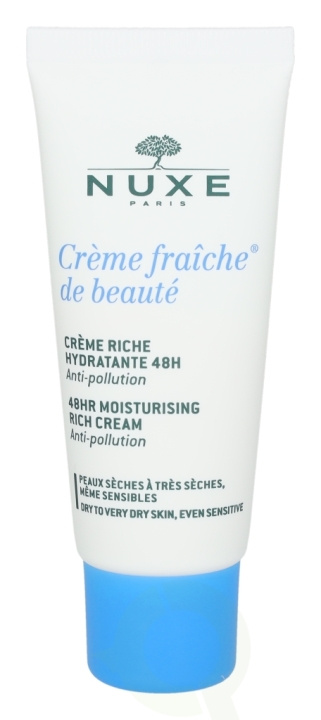 Nuxe Creme Fraiche De Beaute 48H Moisturising Rich Cream 30 ml Dry To Very Dry Skin i gruppen HELSE OG SKJØNNHET / Hudpleie / Ansikt / Ansiktskrem hos TP E-commerce Nordic AB (C54279)