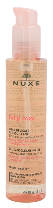 Nuxe Very Rose Delicate Cleansing Oil 150 ml All Skin types, Including Sensitive Skin, Face And Eyes i gruppen HELSE OG SKJØNNHET / Hudpleie / Ansikt / Rengjøring hos TP E-commerce Nordic AB (C54298)