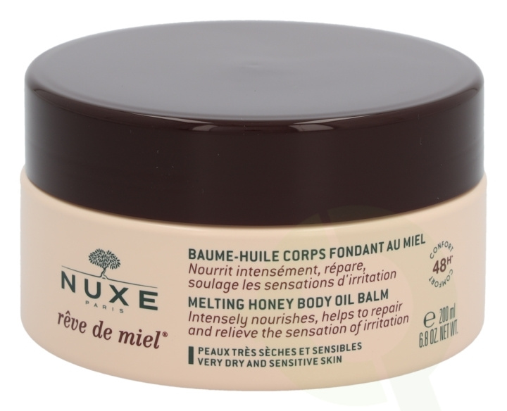 Nuxe Reve De Miel Melting Body Oil Balm 200 ml Very Dry And Sensitive Skin i gruppen HELSE OG SKJØNNHET / Hudpleie / Kroppspleie / Body lotion hos TP E-commerce Nordic AB (C54311)