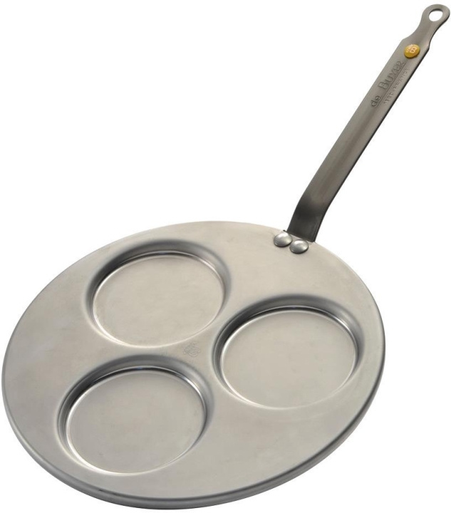 De Buyer Mineral B Element Stekepanne 27cm, 3x10 cm i gruppen HJEM, HUS OG HAGE / Kjøkkenutstyr / Stekepanner hos TP E-commerce Nordic AB (C54524)