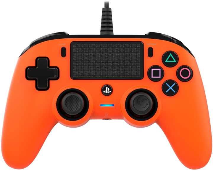 Nacon Wired Compact Controller, Orange, PS4 i gruppen Elektronikk / TV-spill & tilbehør / Sony PlayStation 4 hos TP E-commerce Nordic AB (C54529)