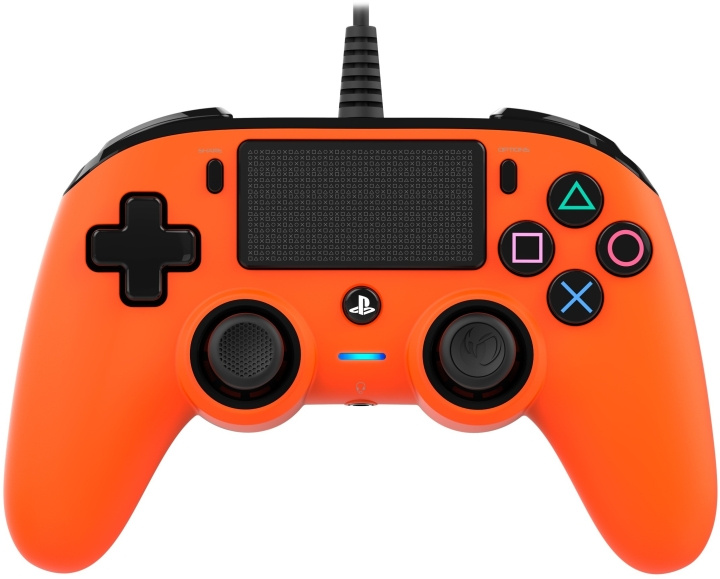 Nacon Kablet kompakt kontroller, oransje, PS4 i gruppen Elektronikk / TV-spill & tilbehør / Sony PlayStation 4 / Tilbehør hos TP E-commerce Nordic AB (C54529)