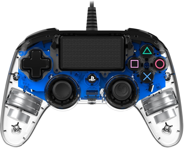 Nacon Kablet kompakt kontroller med belysning, blå LED, PS4 i gruppen Elektronikk / TV-spill & tilbehør / Sony PlayStation 4 / Tilbehør hos TP E-commerce Nordic AB (C54530)