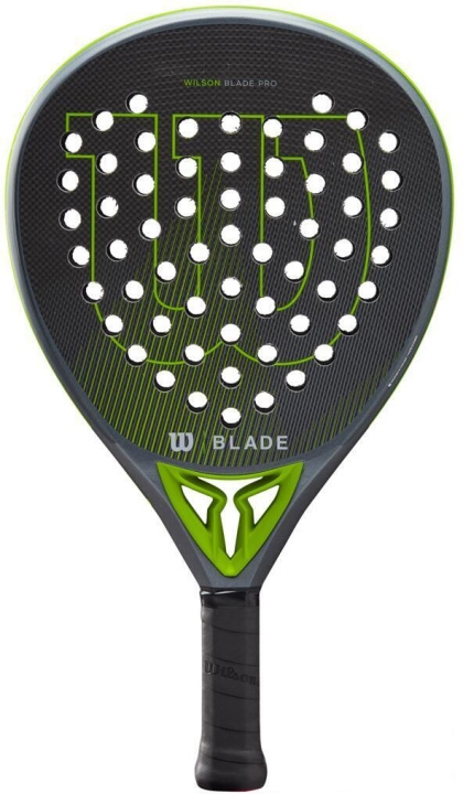 Wilson Blade Pro V2 - padelracket, grå/grön. i gruppen SPORT, FRITID & HOBBY / Sportsutstyr / Padelracket hos TP E-commerce Nordic AB (C54598)