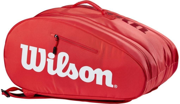 Wilson Padel Super Tour-veske - rød i gruppen SPORT, FRITID & HOBBY / Sportsutstyr / Padeltilbehør hos TP E-commerce Nordic AB (C54603)