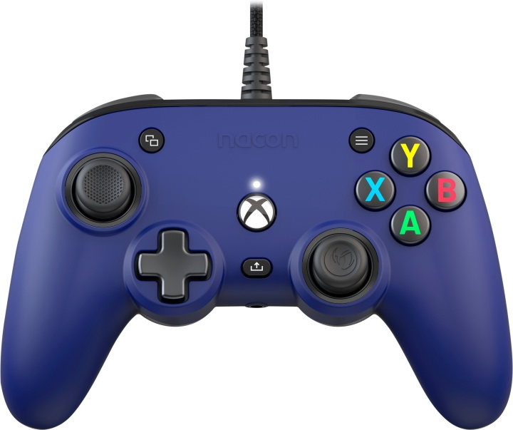 Nacon Pro Compact Wired Game Controller, Blå, Xbox / PC i gruppen Elektronikk / TV-spill & tilbehør / Xbox Series X hos TP E-commerce Nordic AB (C54621)