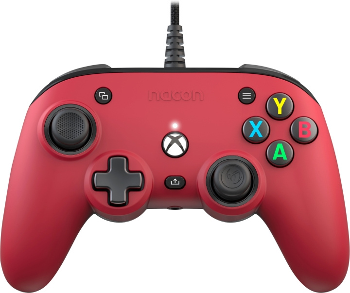 Nacon Pro Compact trådbunden spelkontroll, röd, Xbox / PC i gruppen Elektronikk / TV-spill & tilbehør / Xbox Series X hos TP E-commerce Nordic AB (C54622)