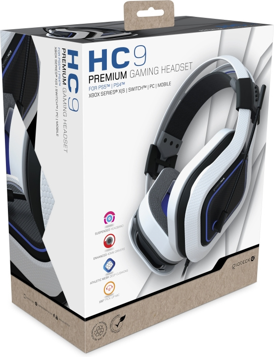 Gioteck HC-9 hodetelefoner med ledning, PS5 i gruppen Datautstyr / GAMING / Headset hos TP E-commerce Nordic AB (C54636)