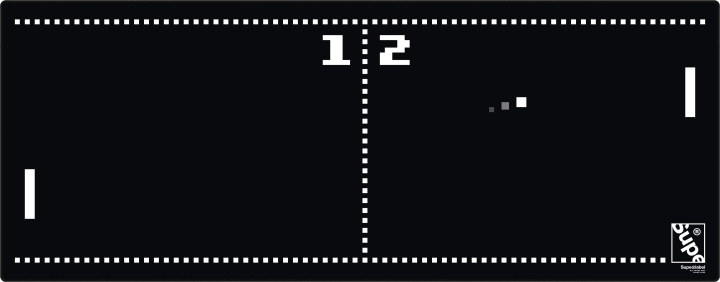 Supe Deskmat Pong musematte, 92 x 36 cm i gruppen Datautstyr / GAMING / Musematter hos TP E-commerce Nordic AB (C54654)