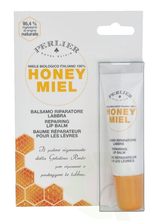 Perlier Honey Repairing Lip Balm - Tube 7.5 ml i gruppen HELSE OG SKJØNNHET / Makeup / Lepper / Leppepomade hos TP E-commerce Nordic AB (C54773)