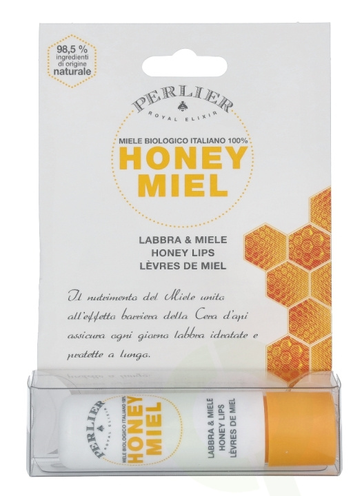 Perlier Honey Lip Balm Stick 5.5 ml i gruppen HELSE OG SKJØNNHET / Makeup / Lepper / Leppepomade hos TP E-commerce Nordic AB (C54775)